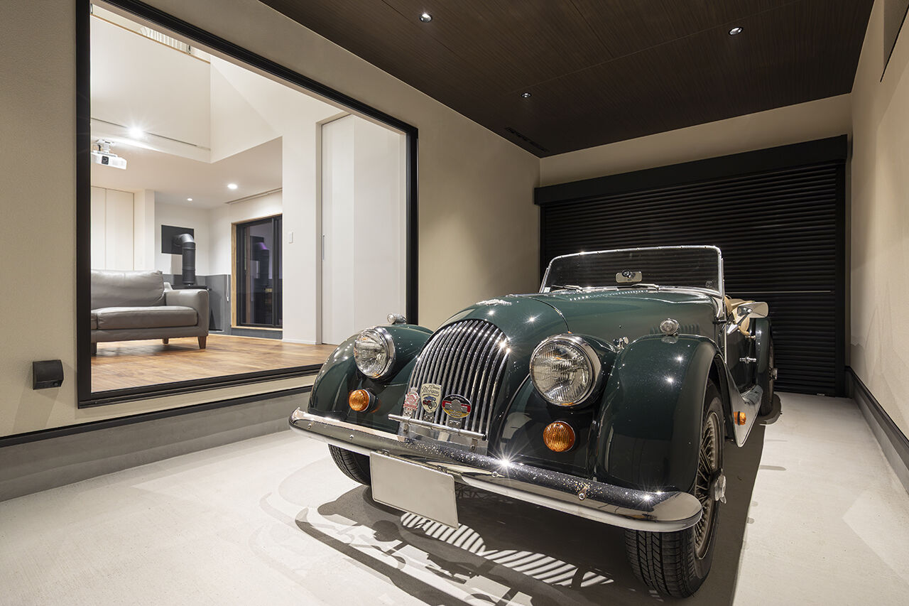 山下建設 【3000万円台／ビルトインガレージ／ヌック】愛車を眺め、薪ストーブに癒され、ヌックで景色を楽しむ住まいの建築実例画像2