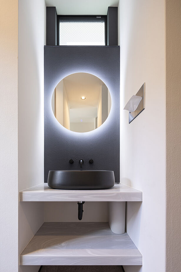 山下建設 【吹抜／ビルトインガレージ／間取図】湘南に建てた邸宅で、日本で過ごすひと時を優雅に、快適にの建築実例画像13