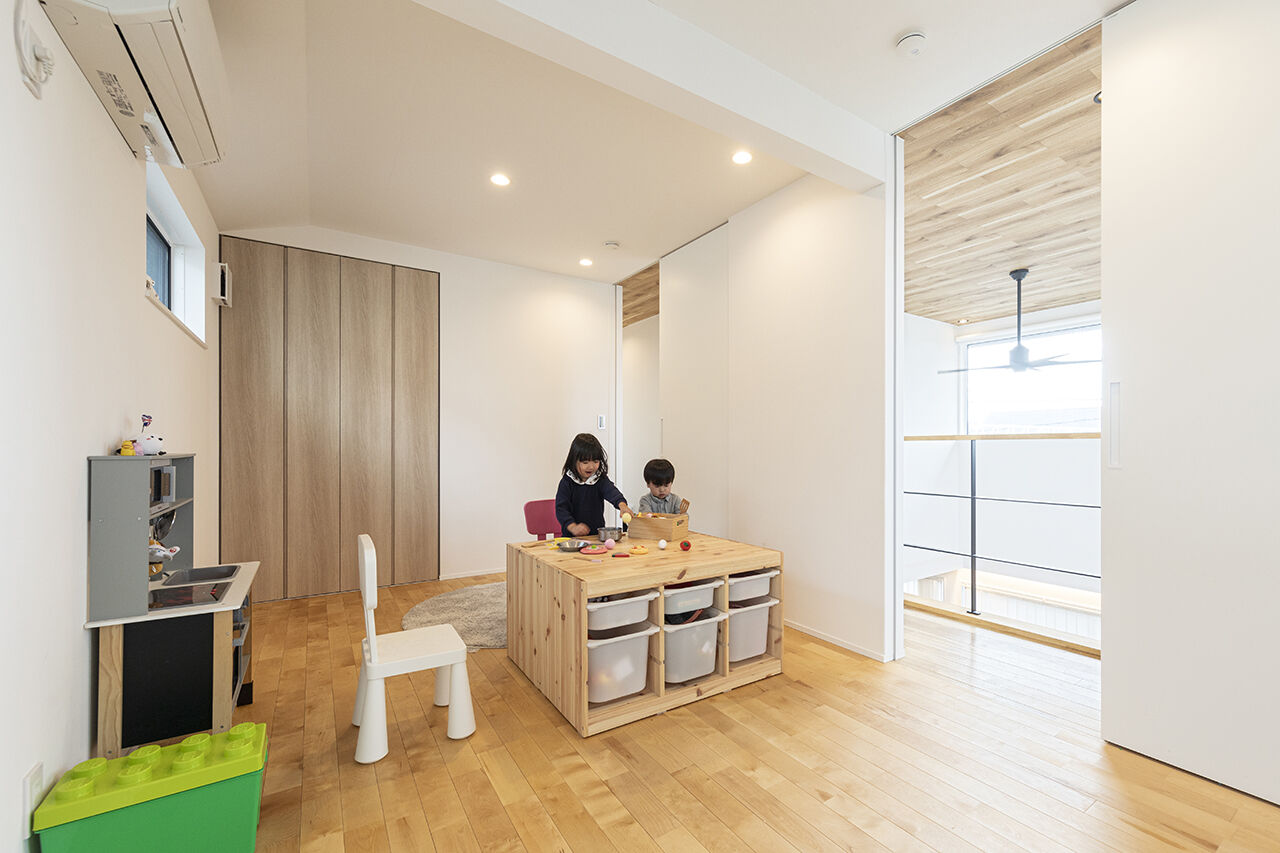 山下建設 【3000万円台／吹抜／テラス／間取図】光と風を感じ、大好きな電車を眺めながら最高の時間を過ごせる住まいの建築実例画像8