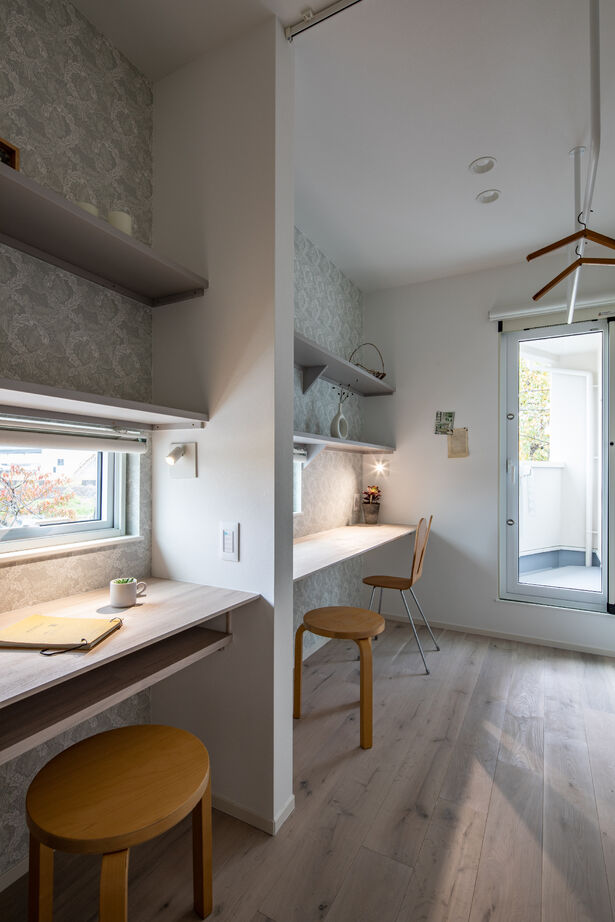 イワキ 【間取り図有/店舗併用住宅/3階建て】30坪の狭小地に建つ3F建ての店舗併用住宅の建築実例画像7