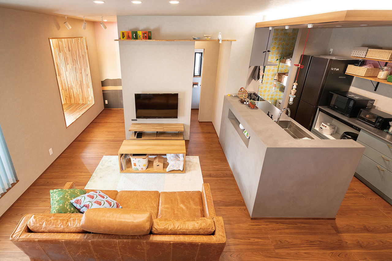 泉北ホーム 【3000万円台/間取り図有/3階建て/36坪】テレワーク空間も実現した、子育て家族の北欧ヴィンテージな家の建築実例画像4