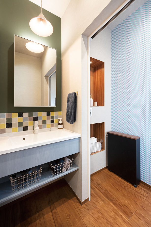 泉北ホーム 【3000万円台/間取り図有/3階建て/36坪】テレワーク空間も実現した、子育て家族の北欧ヴィンテージな家の建築実例画像6