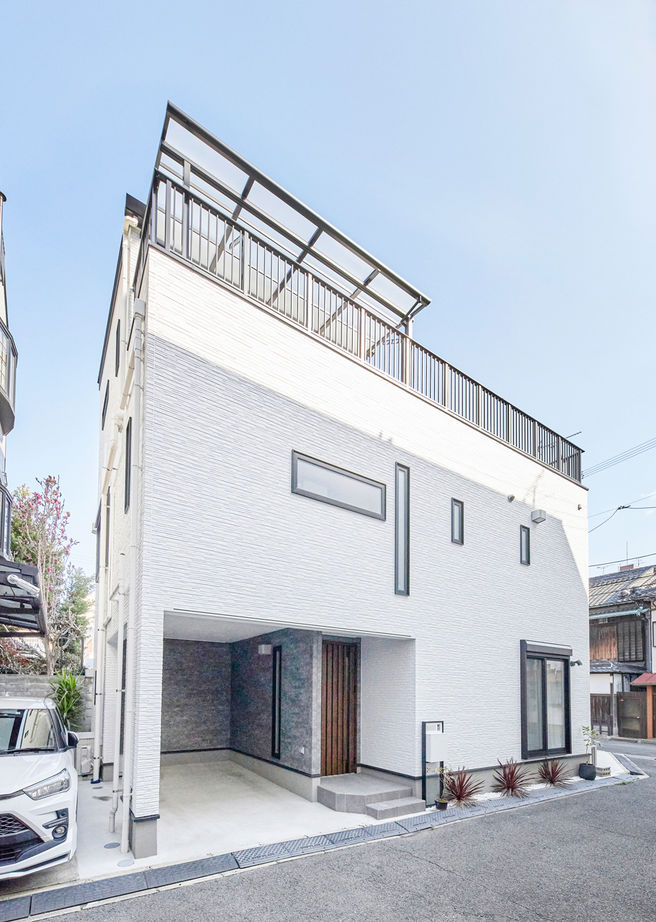 【SUUMO】 【2000万円台/間取図有/3階建て/26坪】防音室と家事動線 の間取り。インナーガレージとバルコニーのある家 - 泉北ホーム ...