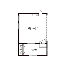 熊澤工務店 【総額3200万円台×42坪｜間取り図有】コストを抑えて叶った、2台分ガレージ付の趣味を楽しむ快適な住まいの間取り図（５LDK+ガレージ）ガレージ