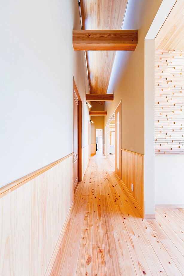 日本ハウスホールディングス ゆったりした空間で檜の心地よさに包まれる。構造・内装に檜をふんだんに採用した平屋の住まいの建築実例画像10