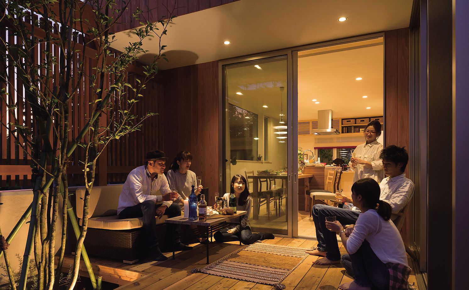 エーセンス建築設計 【2000万円台/36坪/間取り図有】千葉の木をつかった和モダンデザインが美しい中庭を楽しむ家の建築実例画像9