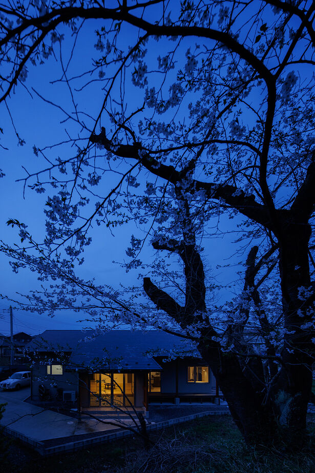 エーセンス建築設計 【デッキ/35坪/間取り図有】大きな軒に広い土間、イグサが香るリビングから桜と緑を望む伸びやかな平屋の建築実例画像10