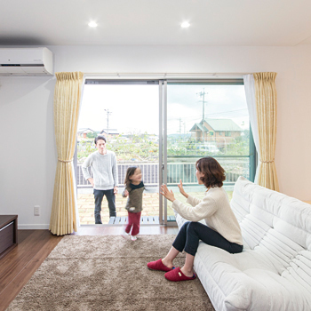 サンクスホーム 【津の事例】シンプルモダンで広々ＬＤＫの平屋。「ムダのない間取りのおかげでお掃除がラクになりました」の建築実例画像5