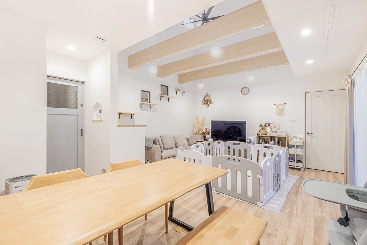 サンクスホーム 【2000万円台×平屋｜間取り図有】住まう人も愛猫たちも快適。家族の程よい距離感を大切にした住まいの建築実例画像2