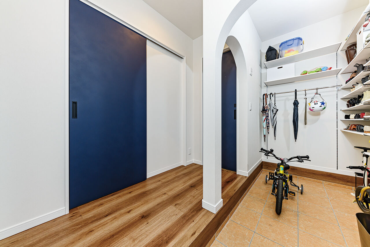 サンクスホーム 【鈴鹿の実例｜間取り図有】「おはよう」「ただいま」を起点に考えた動線で暮らしやすい！北欧風の可愛い家の建築実例画像4