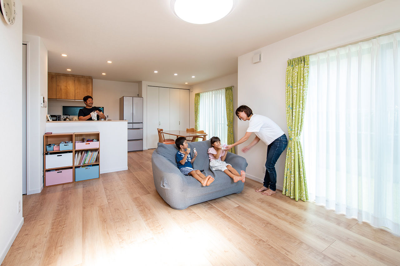 サンクスホーム 【4LDK×土間収納】ストレスフリーの家事ラク動線！納得のコスパで叶えた憧れのマイホームの建築実例画像2