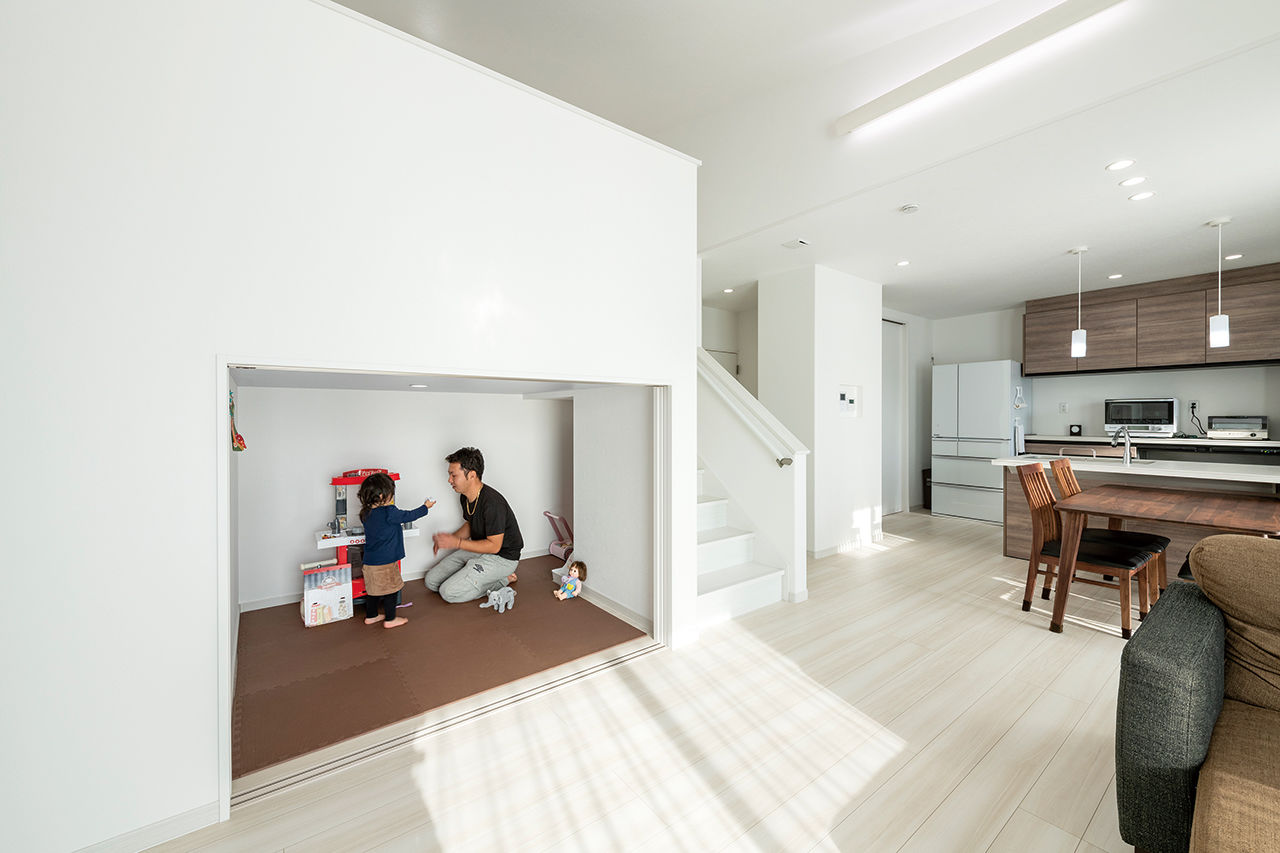 サンクスホーム 【平屋×スキップフロア×2040万円｜間取り図有】見積もりもプランも何度でも。20代で建てた子育て向き平屋の建築実例画像3