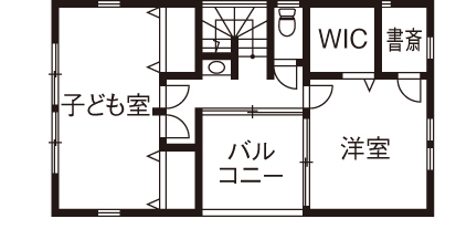 ビー・エル・ビルド　ビルド一級建築士事務所 【3000万円台/48.5坪/造作/間取り図】2方向から車3台をそれぞれ格納できる3階建てビルトインガレージハウスの間取り図（4LDK）3階