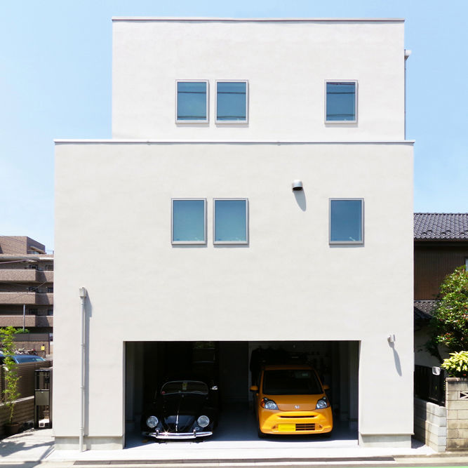 ビー・エル・ビルド　ビルド一級建築士事務所 【3000万円台/48.5坪/造作/間取り図】2方向から車3台をそれぞれ格納できる3階建てビルトインガレージハウスの建築実例画像3