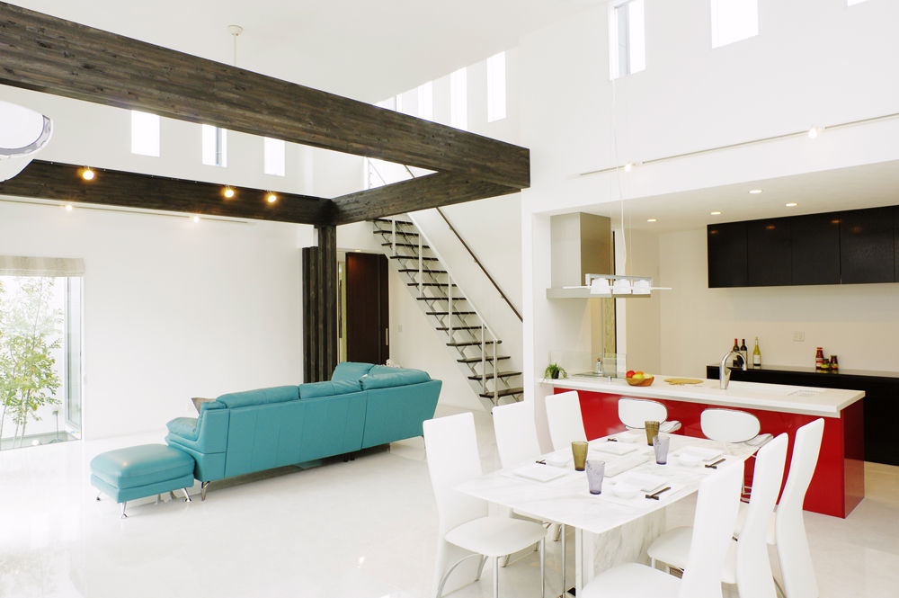 ビー・エル・ビルド　ビルド一級建築士事務所 【1000万円台/46.9坪/平屋/間取り図】37畳超の開放的な吹き抜けLDKに眺望も楽しめる広々屋上のある平屋住宅の建築実例画像4