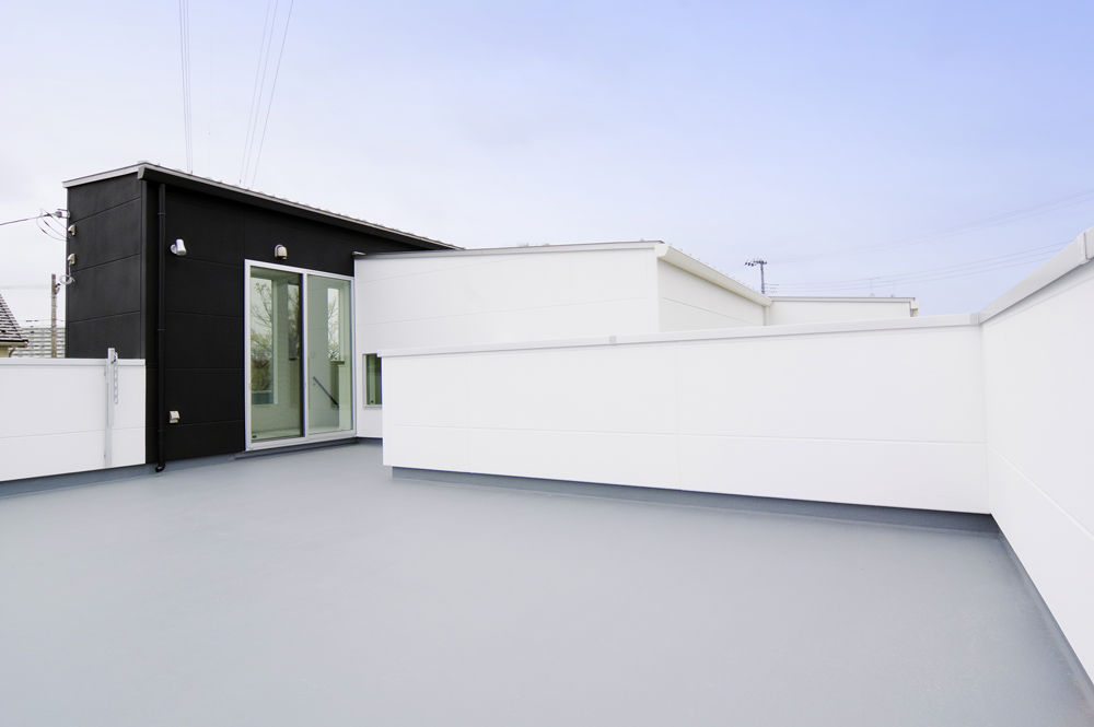 ビー・エル・ビルド　ビルド一級建築士事務所 【1000万円台/46.9坪/平屋/間取り図】37畳超の開放的な吹き抜けLDKに眺望も楽しめる広々屋上のある平屋住宅の建築実例画像8