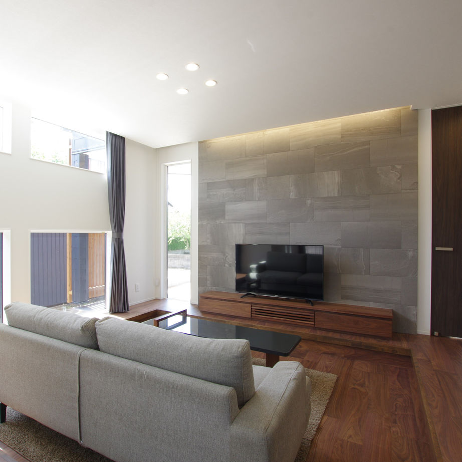 ハーバーハウス 約26帖の大空間LDK！重厚感あふれるガレージハウスの建築実例画像3