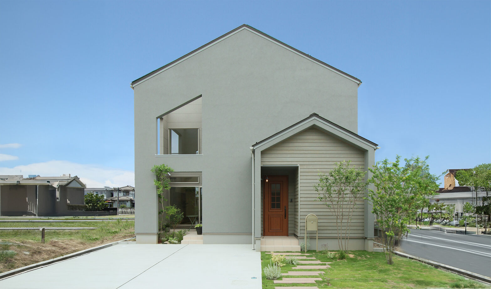 ハーバーハウス 外で趣味を楽しむ、中庭の家の建築実例画像1