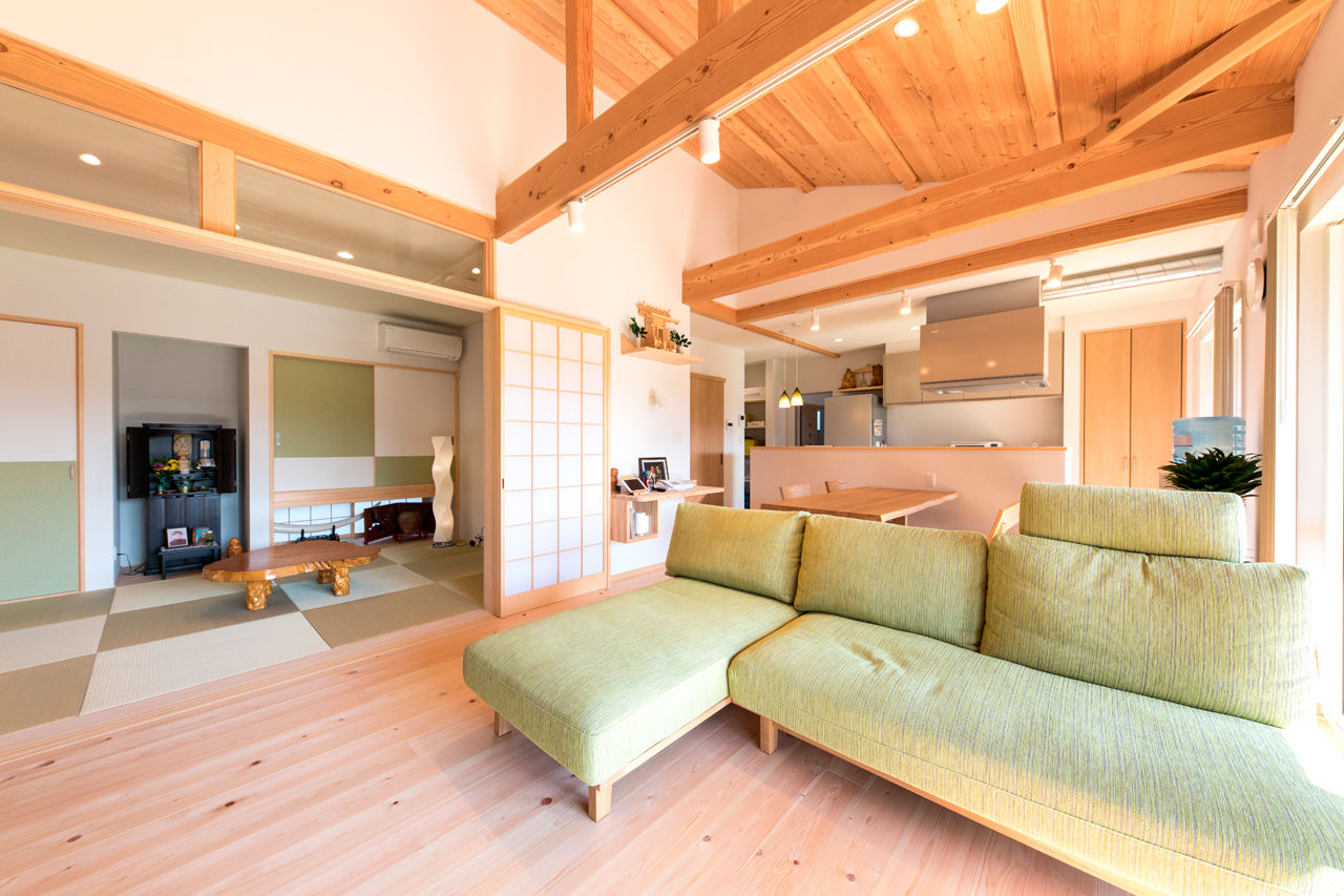 福工房 【2000万円台/平屋/20坪台/2LDK/庭/モダン/間取り図】光と風が抜ける通り土間のある28坪のコンパクトな平屋の建築実例画像2