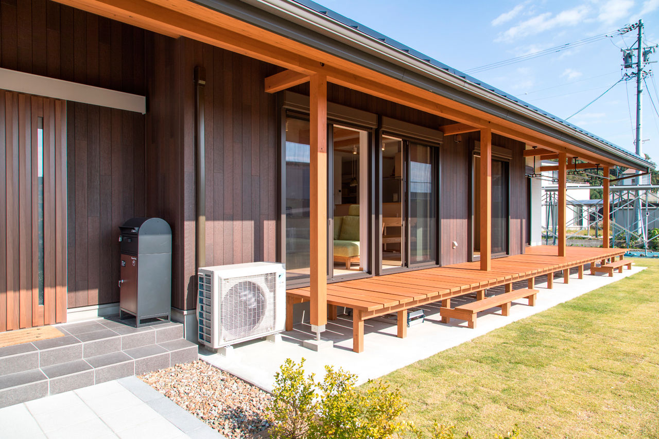 福工房 【2000万円台/平屋/20坪台/2LDK/庭/モダン/間取り図】光と風が抜ける通り土間のある28坪のコンパクトな平屋の建築実例画像5