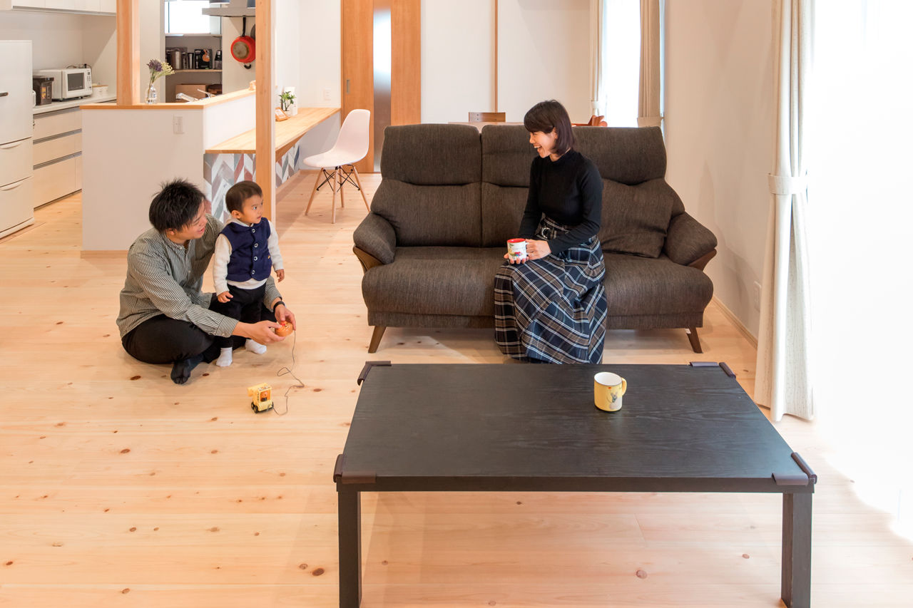 福工房 【2000万円台/平屋/30坪台/4LDK/薪ストーブのある平屋】国産ヒノキの平屋は香りも肌ざわりも◎の建築実例画像2