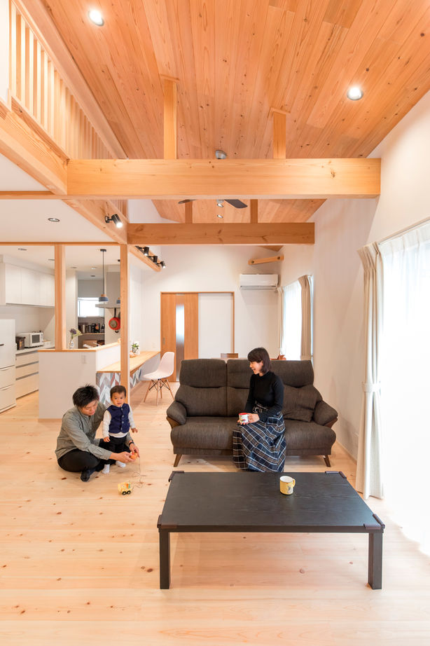 福工房 【2000万円台/平屋/30坪台/4LDK/薪ストーブのある平屋】国産ヒノキの平屋は香りも肌ざわりも◎の建築実例画像5