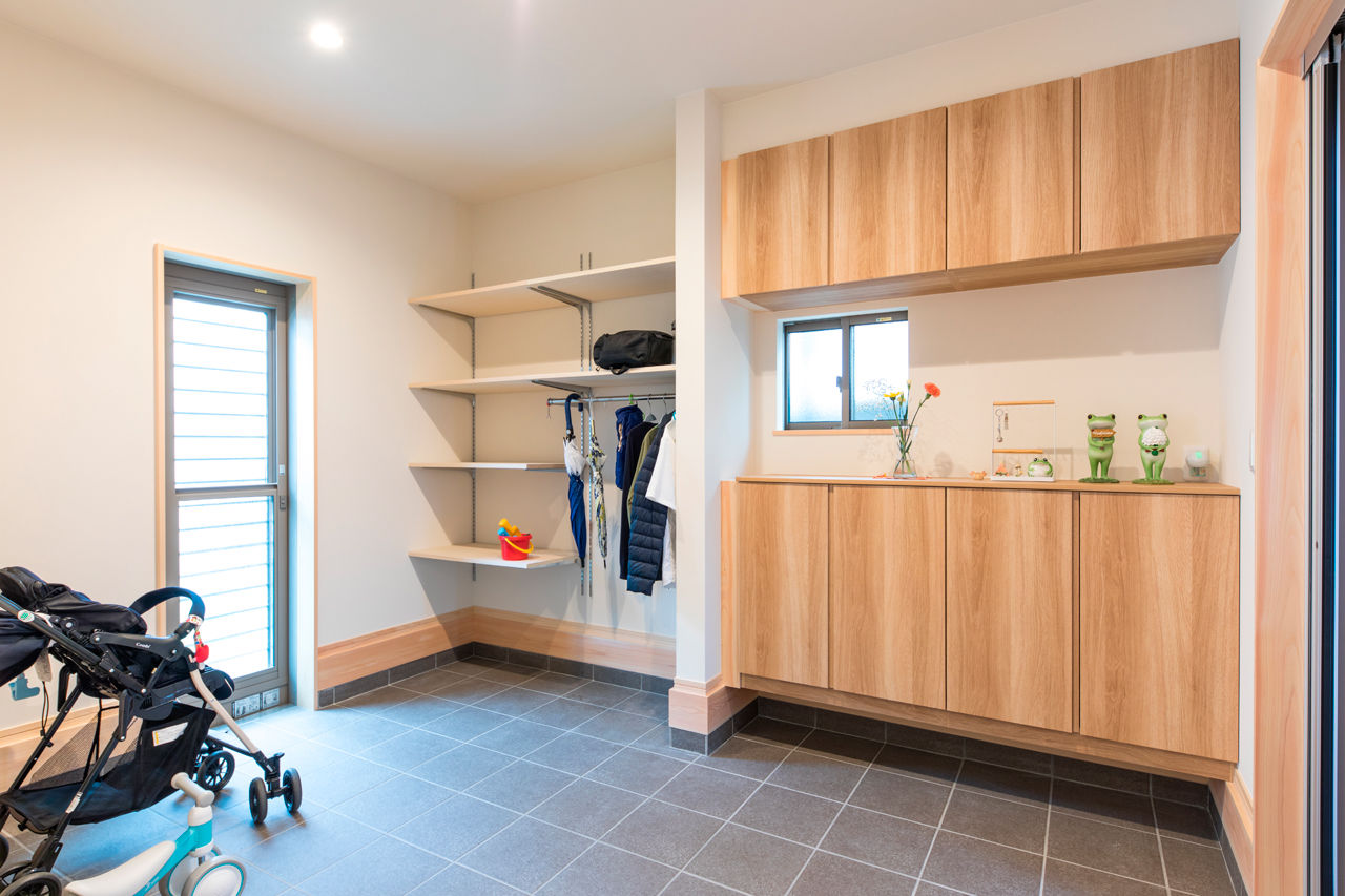 福工房 【1000万円台/2階建て/30坪台/4LDK/全館空調/吹き抜け/間取り図】ヒノキのいい香りが漂う子育てハウスの建築実例画像5