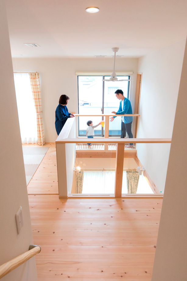 福工房 【1000万円台/2階建て/30坪台/4LDK/全館空調/吹き抜け/間取り図】ヒノキのいい香りが漂う子育てハウスの建築実例画像7