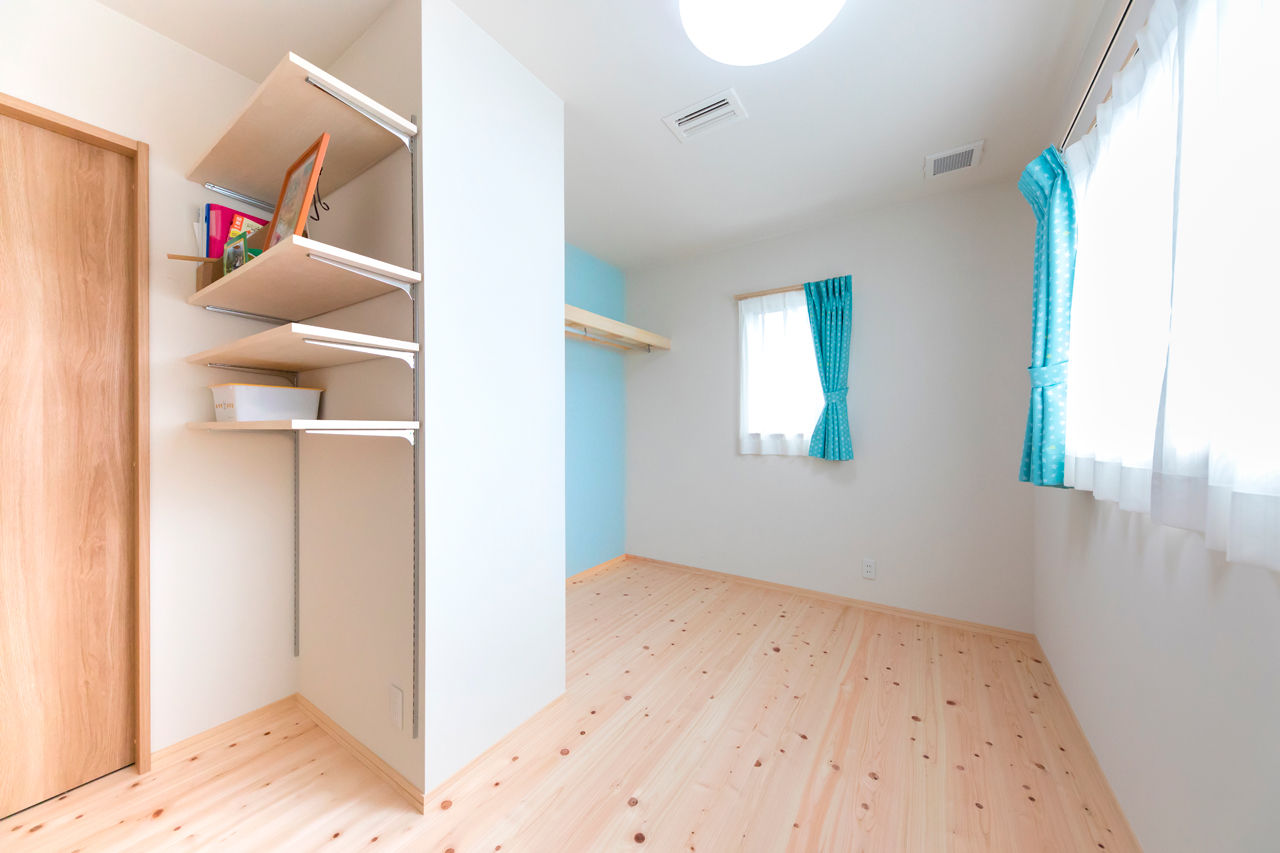 福工房 【1000万円台/2階建て/30坪台/4LDK/全館空調/吹き抜け/間取り図】ヒノキのいい香りが漂う子育てハウスの建築実例画像10