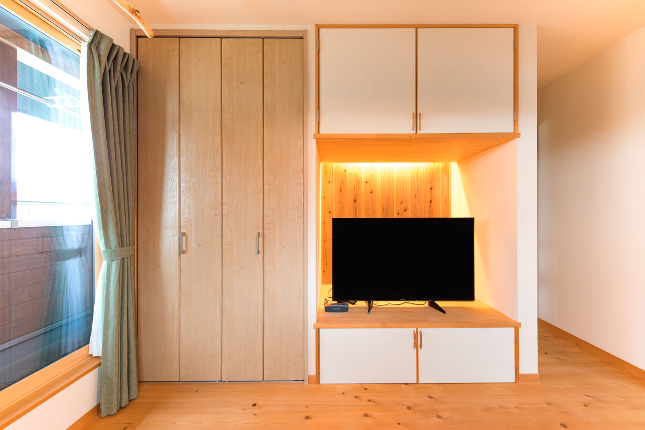 福工房 【2000万円台/2階建て/40坪台/5LDK/土間/間取り図】アウトドア好き家族が建てた国産ヒノキのカッコいい家の建築実例画像9