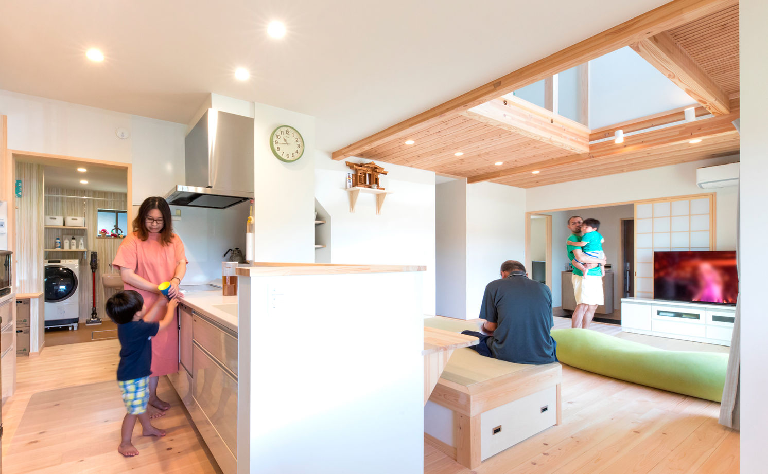 福工房 【3000万円/2階建て/2世帯/50坪台/5LDK/間取り図】2世帯住宅×国産ヒノキの家が52坪でこの価格！の建築実例画像6