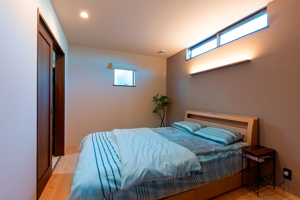 福工房 【平屋/20坪台/全館空調/片流れの平屋/理想の間取り】可愛い家族と暮らす、ヒノキが香る30坪以下の平屋の建築実例画像10