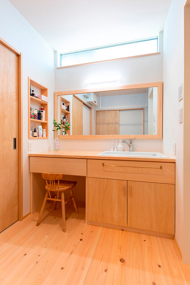 福工房 【平屋/25坪/薪ストーブ/和モダン/理想の間取りの平屋】木の温もりと和の雰囲気がある30坪以下の平屋住宅の建築実例画像10