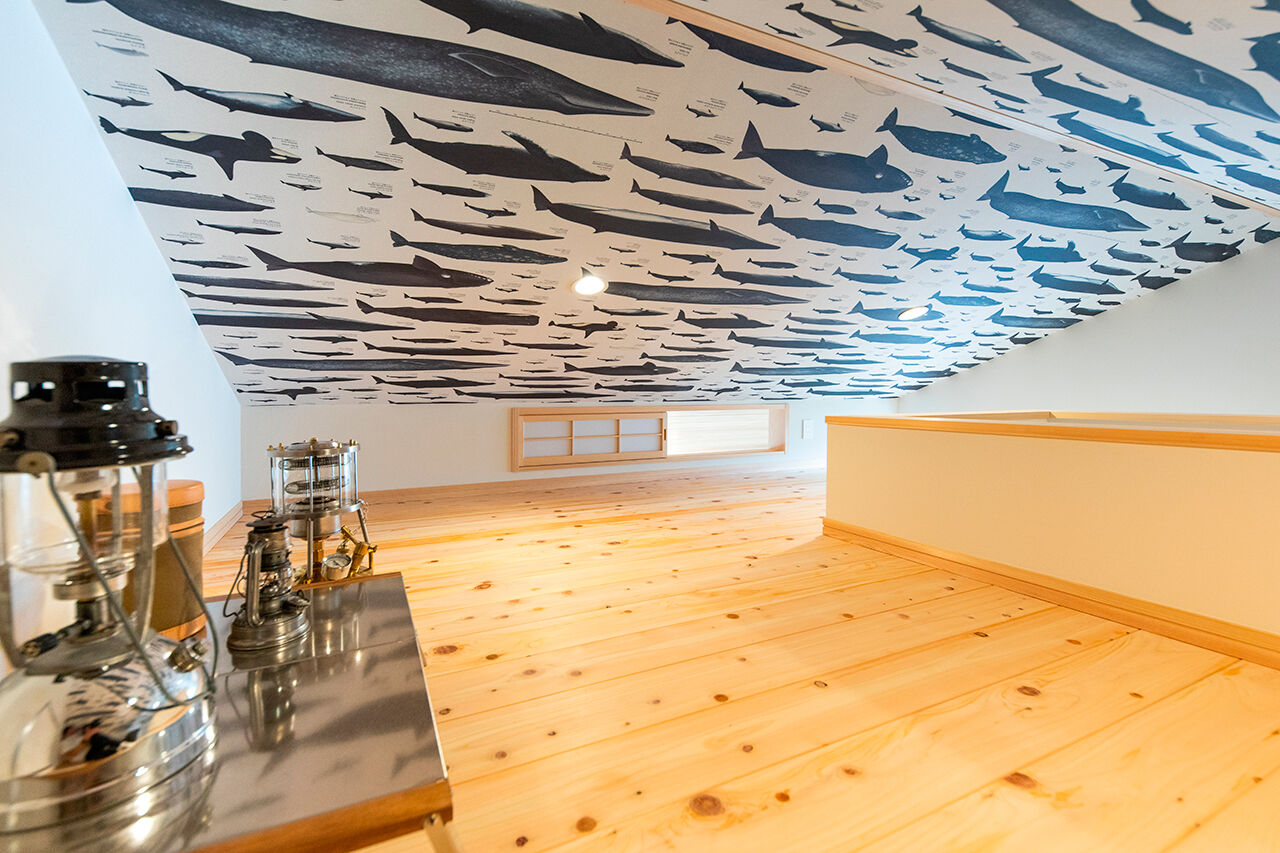 福工房 【30坪/2階建て/平屋ライク】家でもアスレチックで遊ぼう！庭とつながる土間＆吹抜けのある平屋ライクな家 の建築実例画像6