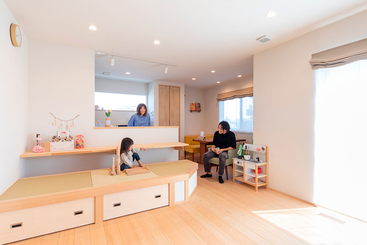 福工房 【30坪台/2階建て/全館空調】平屋ライクな間取り＆ぐるっと回れる家事ラク動線が共働き夫妻のお気に入り！の建築実例画像1