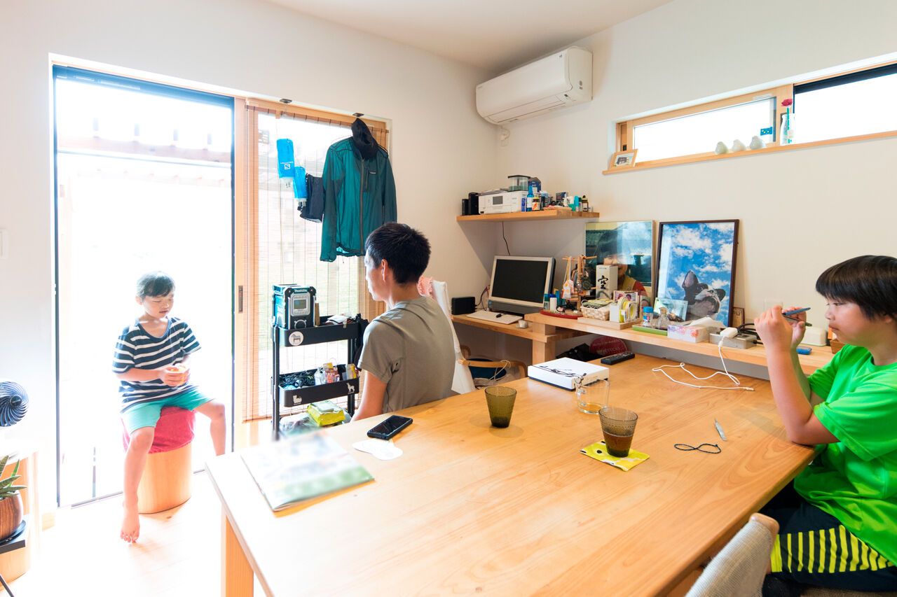 福工房 【2000万円台/2階建て/40坪/3LDK/吹き抜け/モダンな外観/間取り図】広い土間はアウトドア好きにぴったり！の建築実例画像9