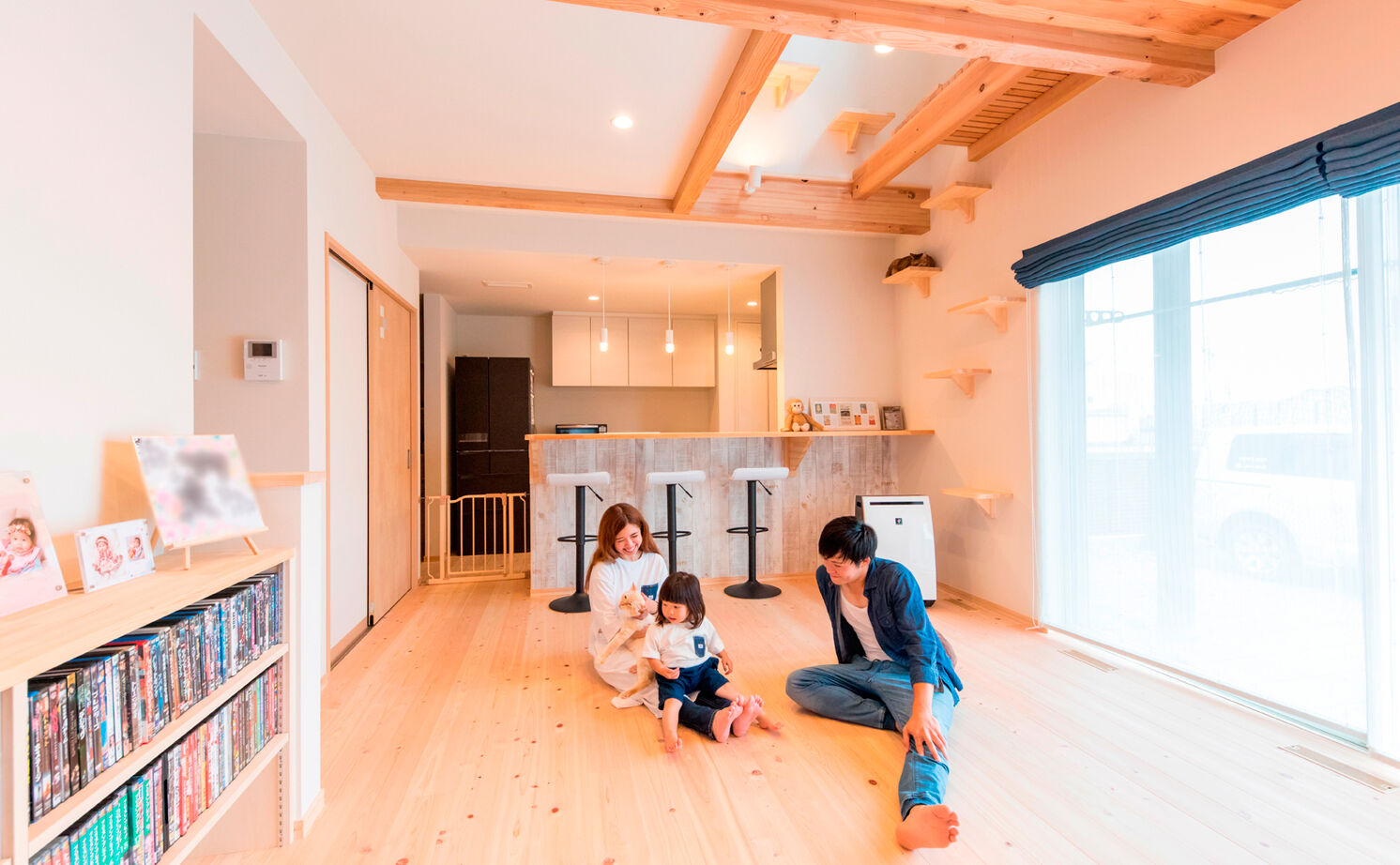 福工房 【2000万円台/30坪/カバードポーチ風/4LDK/間取り図】ヒノキのいい香りがするかっこいいアメリカンハウスの建築実例画像3