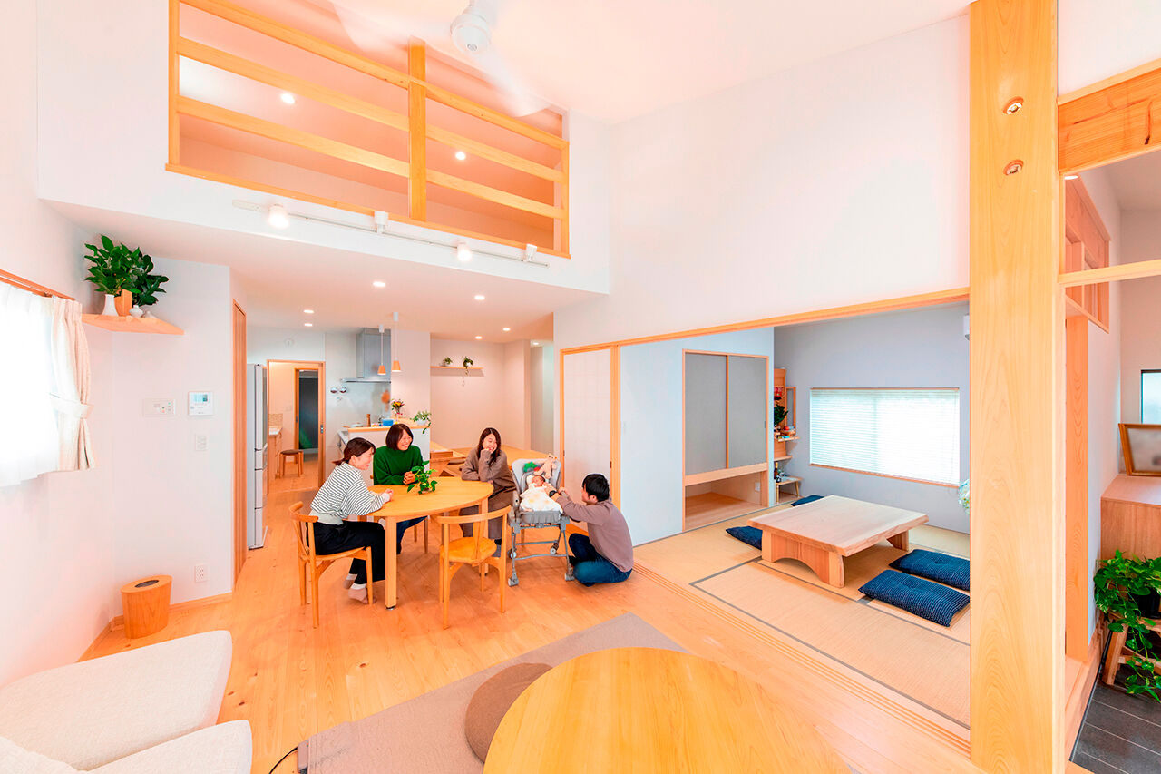 福工房 【平屋/20坪台/駐車スペース有/理想の間取り】ナチュラルで心地いい大空間LDKの29坪コンパクトな平屋の建築実例画像2