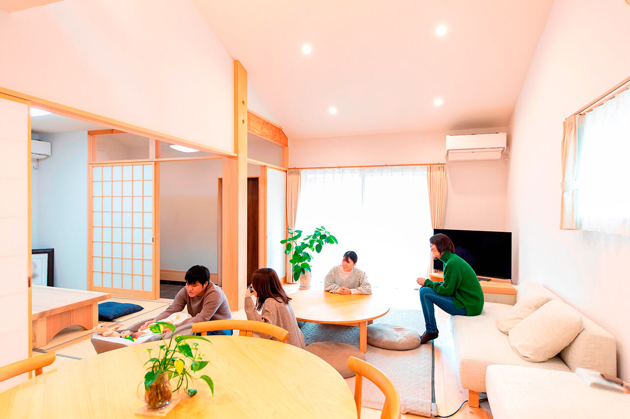 福工房 【平屋/20坪台/駐車スペース有/理想の間取り】ナチュラルで心地いい大空間LDKの29坪コンパクトな平屋の建築実例画像5