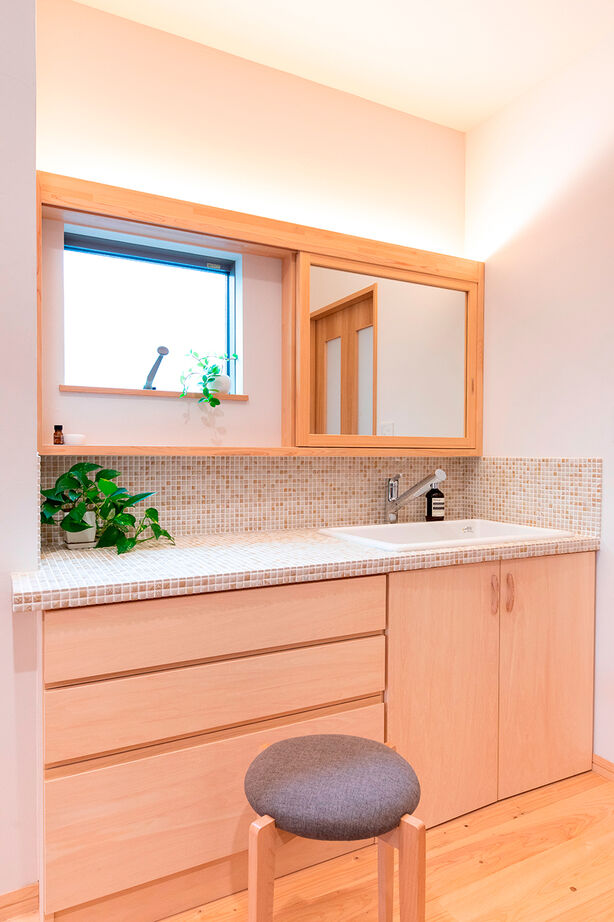 福工房 【平屋/20坪台/駐車スペース有/理想の間取り】ナチュラルで心地いい大空間LDKの29坪コンパクトな平屋の建築実例画像6