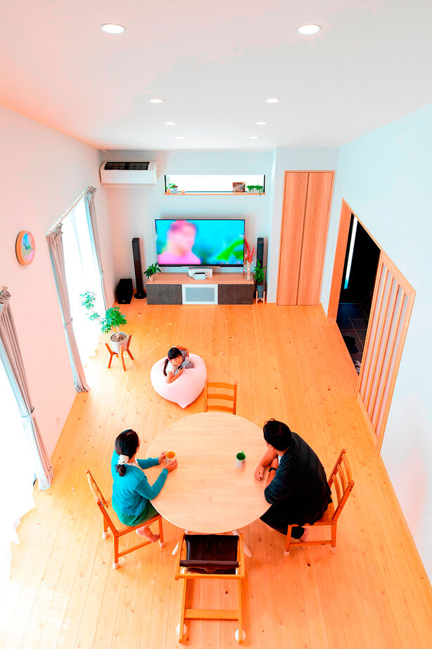 福工房 【平屋/20坪台/理想の間取り/ロフト】広い土間とロフトにつながる広々LDKのある27坪のコンパクトな平屋の建築実例画像4