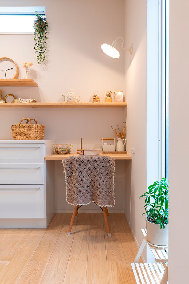 福工房 【40坪台/駐車スペース有/二世帯】収納たっぷり。家事ラク間取りも参考になるナチュラルモダンな二世帯住宅の建築実例画像9