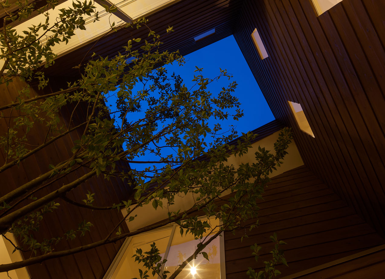 ココカラホーム　（ホームクリーン） 【中庭/旗竿地/建築家と建てる家】変形地に建てた木を囲んだ中庭のある遊び心のある家の建築実例画像8