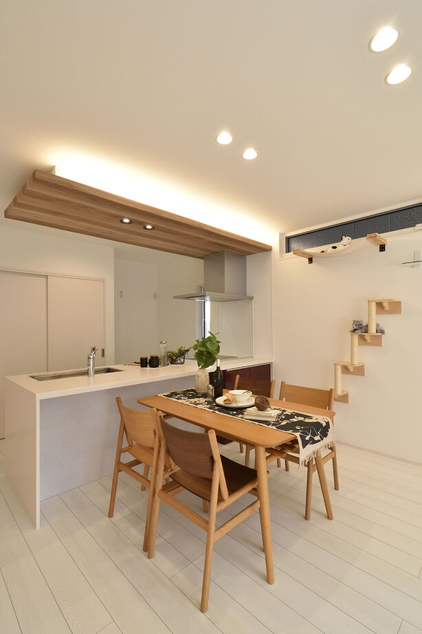 アルファホーム 【愛知県高浜市｜オーダーキッチン】気がつけば、３人と３匹がキッチンに集まる、にぎやかな毎日の建築実例画像2