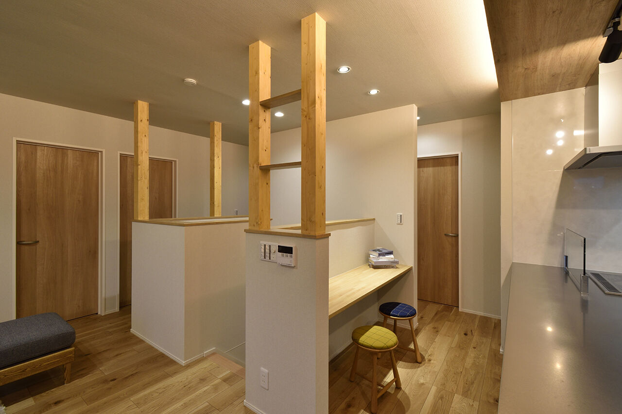 アルファホーム 【愛知県岡崎市｜オーダーキッチン｜２世帯住宅】実現したのは、家族同士のほどよい距離感の建築実例画像6