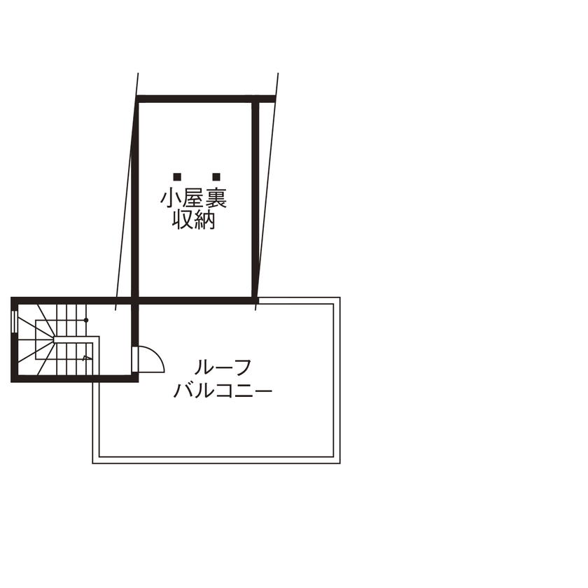 【RECO】敷島住宅　注文住宅課 【2580万円／間取図あり/京都府】大人、子ども、愛犬。家族みんなの快適な居場所がある住まいの間取り図（3LDK+フリールーム）小屋裏