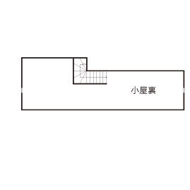 OREGON（オレゴン）の家　日本物産 【40坪台/3000万円台/間取りあり】25帖の広々LDKのある家。住み心地抜群なアメリカンハウスの間取り図（4LDK）小屋裏