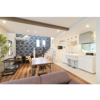 OREGON（オレゴン）の家　日本物産 【40坪台/3000万円台/間取りあり】25帖の広々LDKのある家。住み心地抜群なアメリカンハウスの建築実例画像5