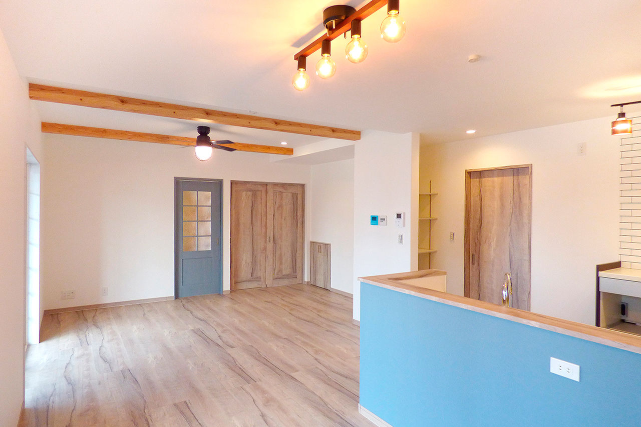 OREGON（オレゴン）の家　日本物産 【木更津市/30坪台/間取りあり】こだわり満載のアメリカンで爽やかな外観。アウトドア好きの家族にぴったりの建築実例画像2