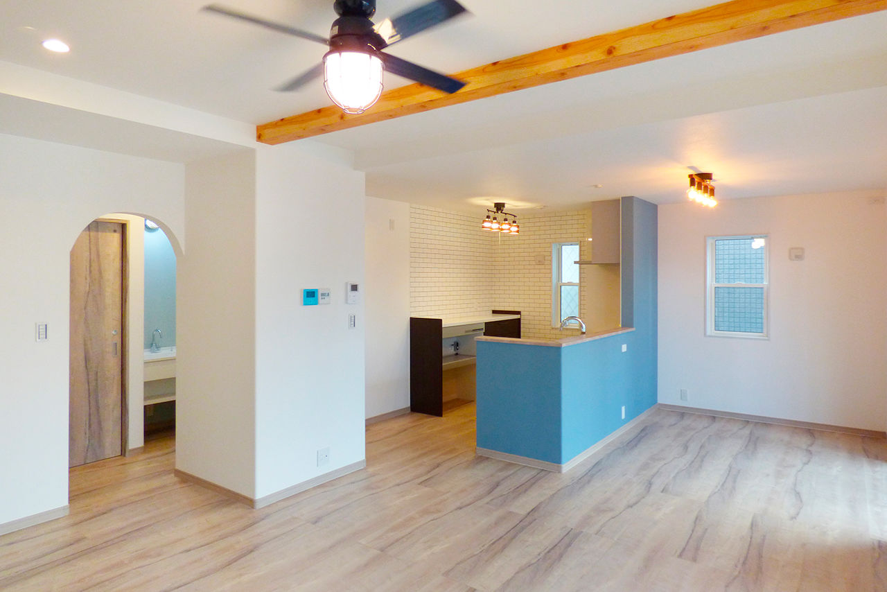 OREGON（オレゴン）の家　日本物産 【木更津市/30坪台/間取りあり】こだわり満載のアメリカンで爽やかな外観。アウトドア好きの家族にぴったりの建築実例画像3